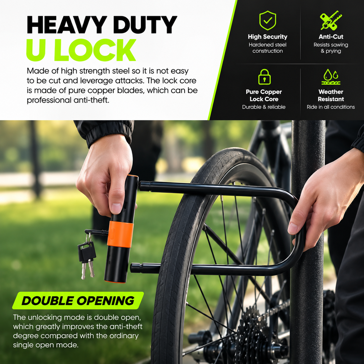 VOOLM Urban Anti-Theft U-Lock