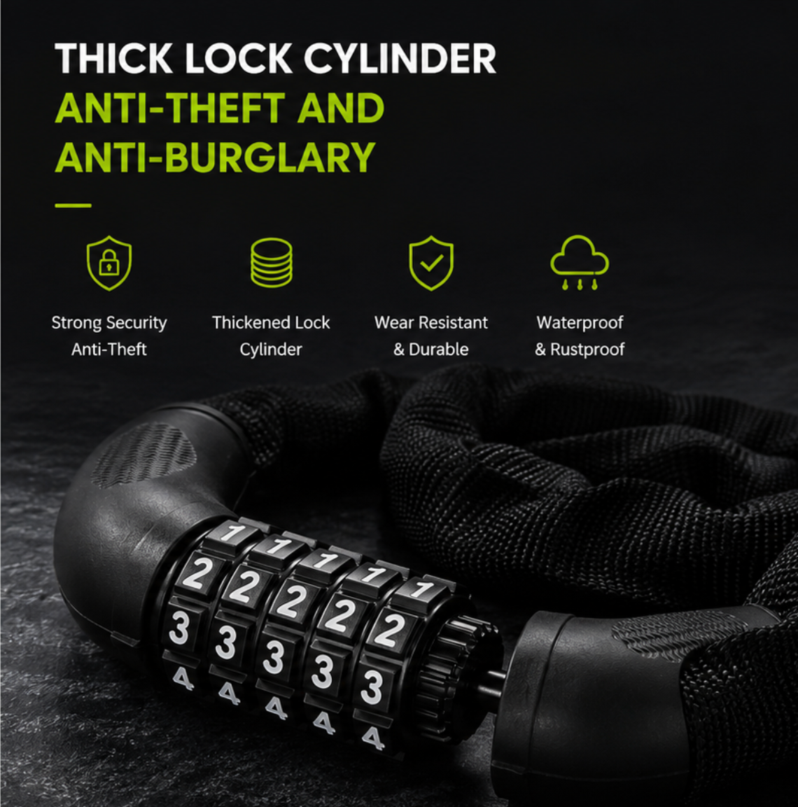 VOOLM Shield Flexible Chain Lock