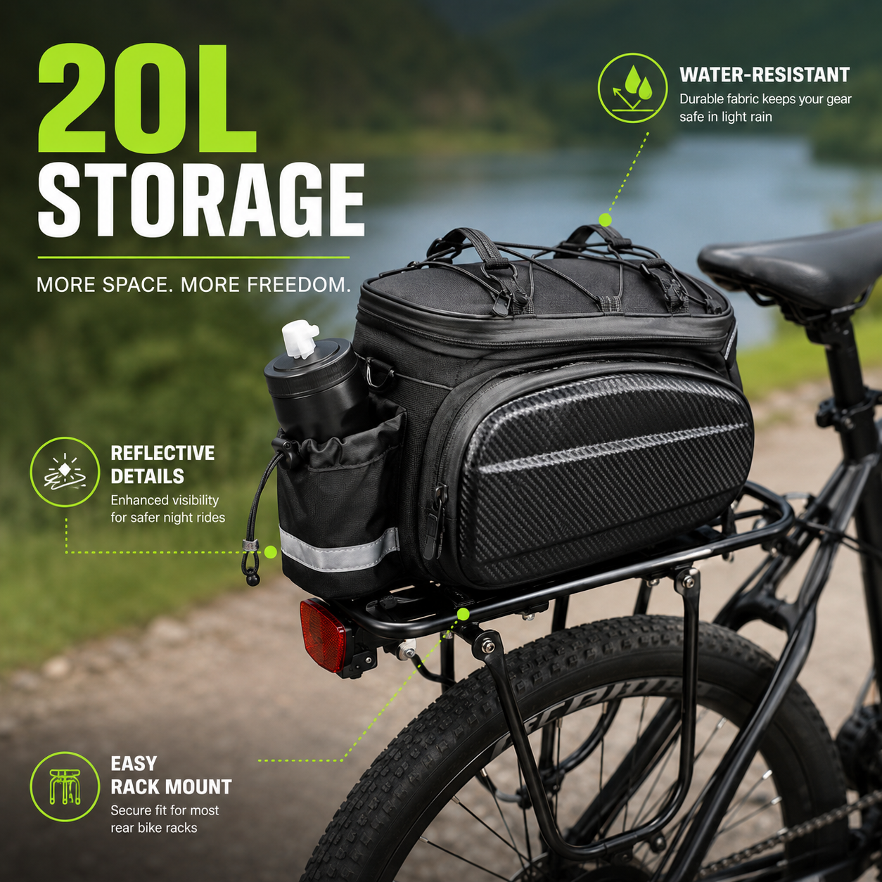 VOOLM Transit 20L Rear Bike Bag