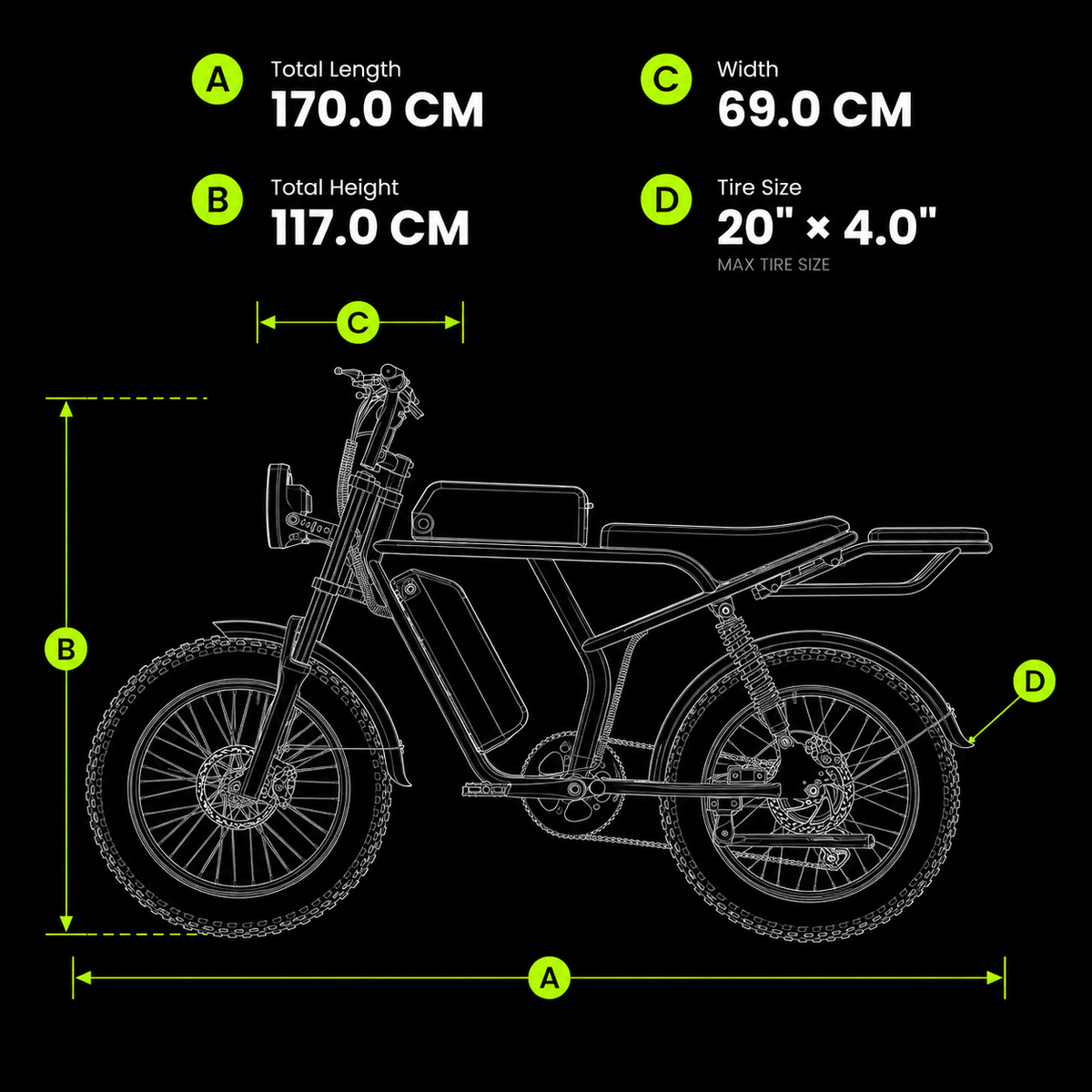 Bike dimensions diagram