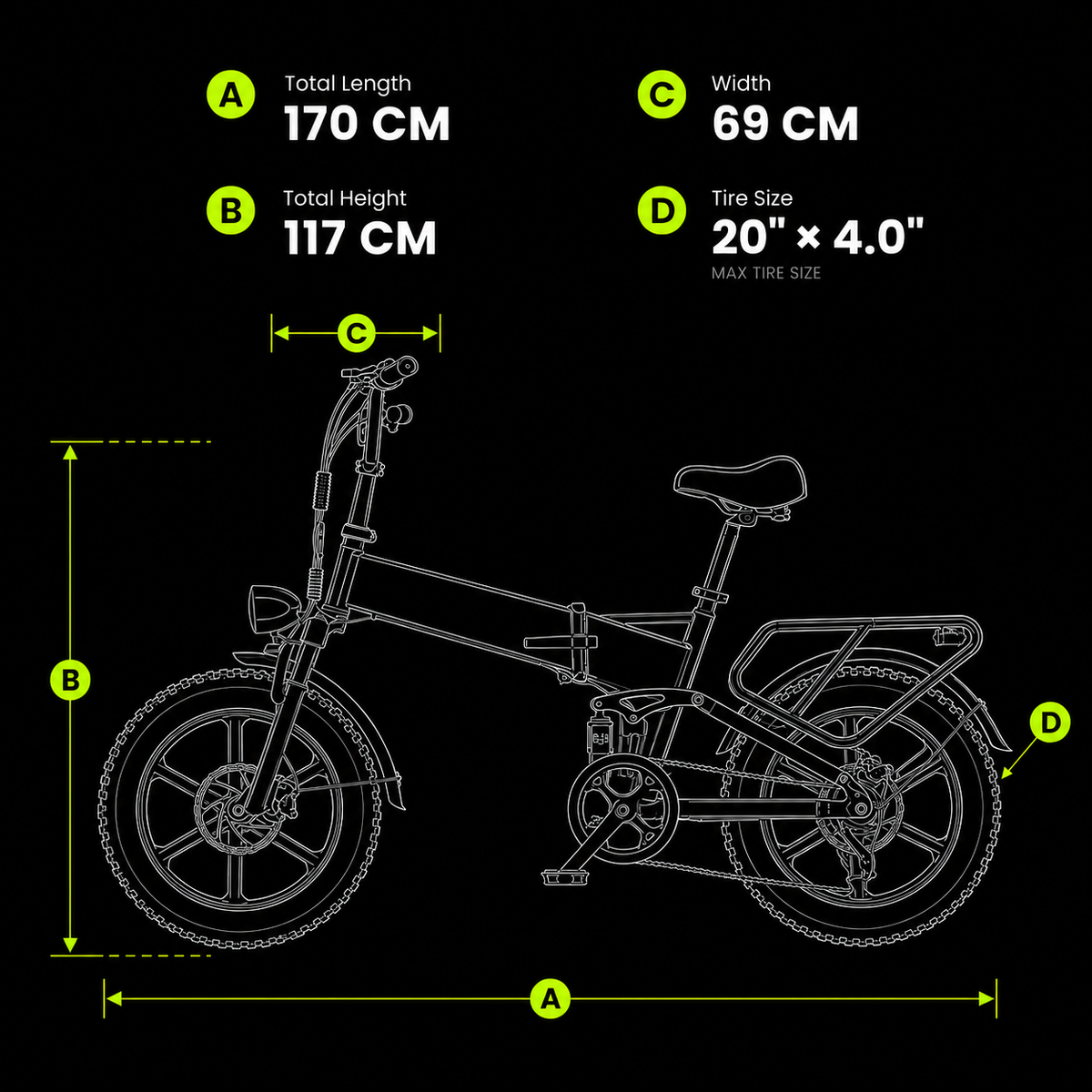 Bike dimensions diagram