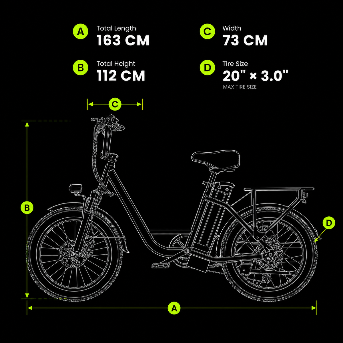 Bike dimensions diagram