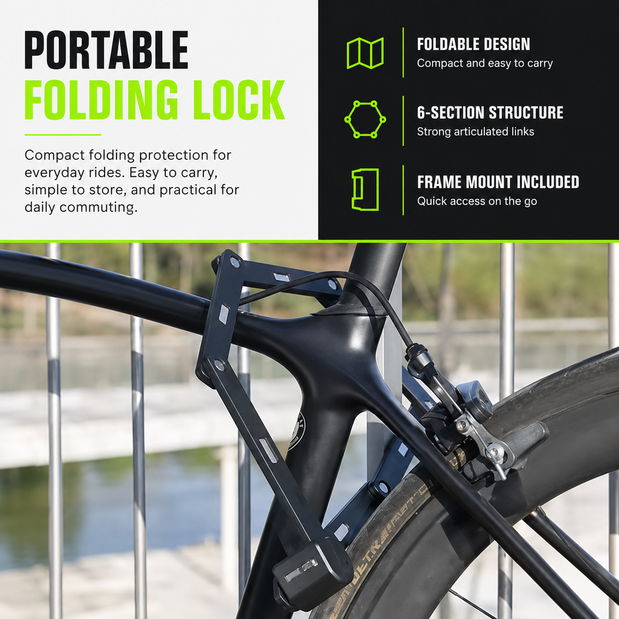 VOOLM FlexFold Folding Bike Lock
