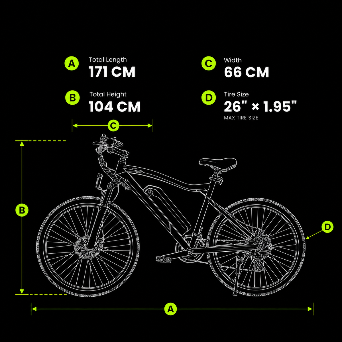 Bike dimensions diagram
