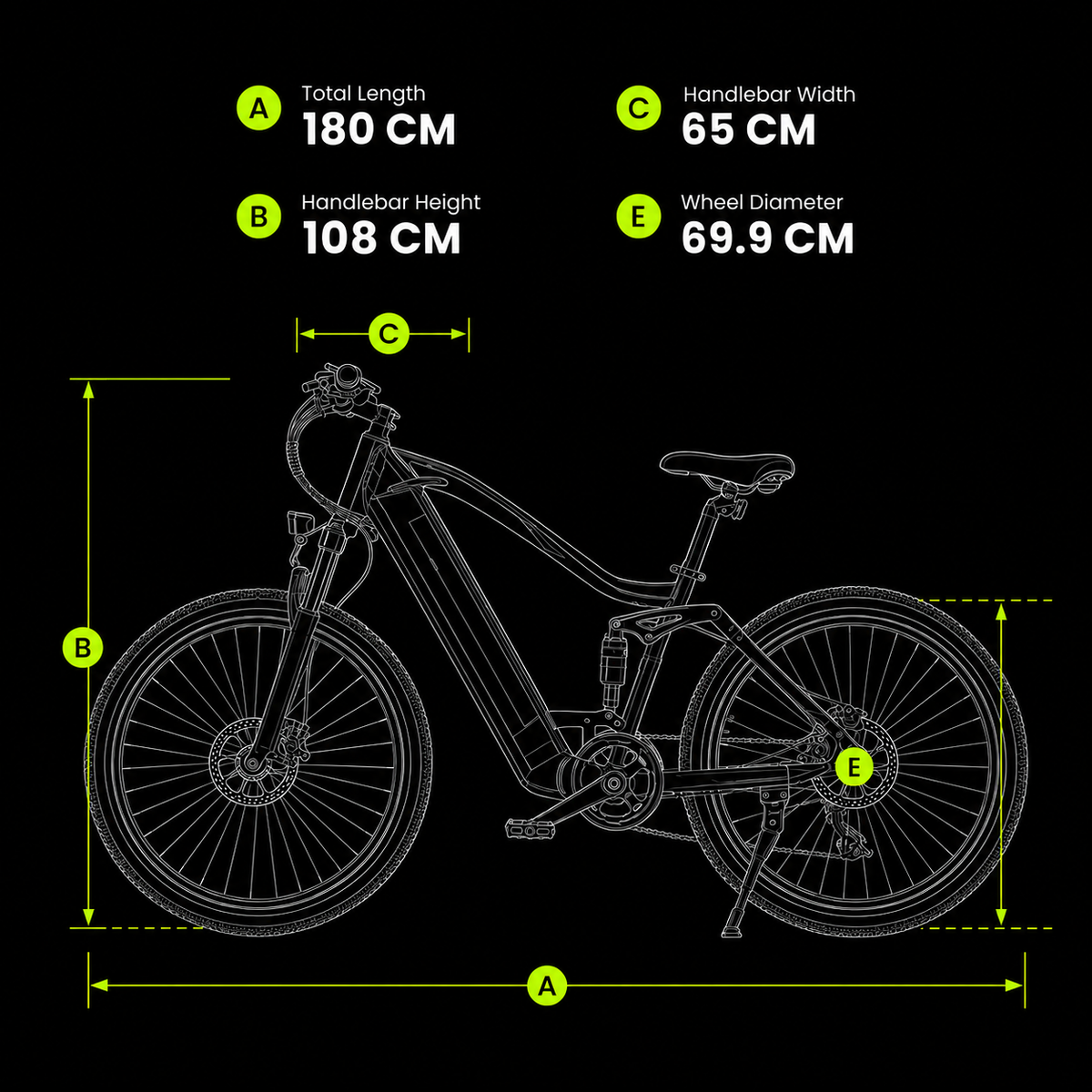 Bike dimensions diagram